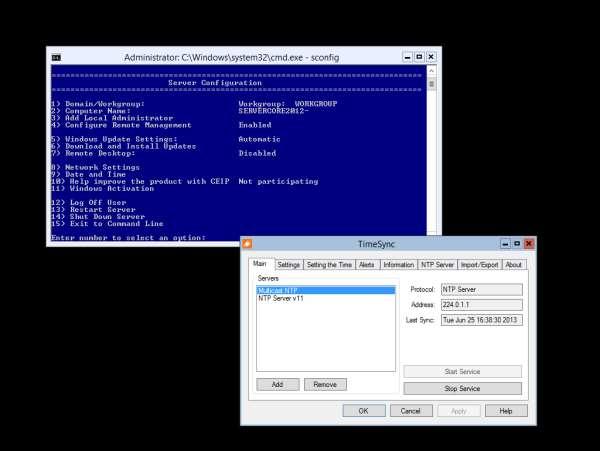 SERVER CORE INSTALLATION TimeSync 4 Launch or start PowerShell and install the.