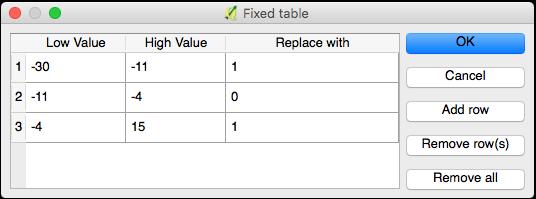 11. To the right of Replace Condition find Lookup Table 12. Click on to the right of the first box within Lookup Table 13.