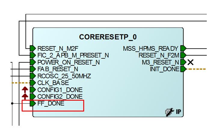Figure 15 SmartDesign of CORERESETP The I/Os Flash*Freeze exit mechanism is specified using the Low Power Exit setting in the I/O Constraints Editor in the Libero SoC, as shown in the following