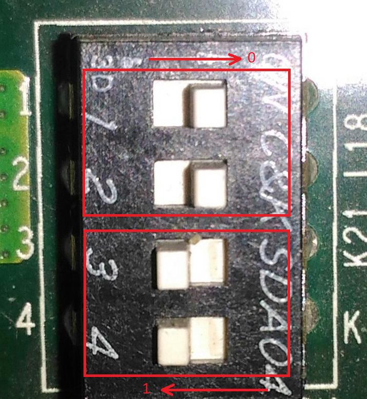 Set the dip slide switches as shown in the following figure to exit Flash*Freeze. For more information, see Figure 7, page 9.