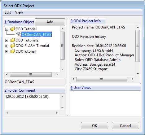 ETAS ODX-LINK Tutorial From the list, select the interface types to be searched for and click OK. A search takes place for connected hardware with OBDonCAN support.