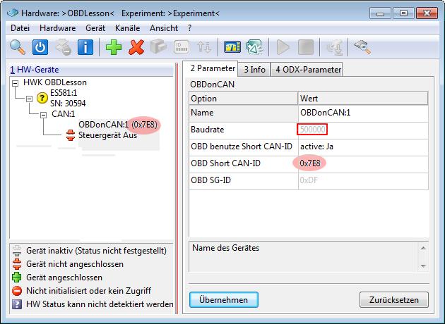 To do so, select Hardware Search For OBD ECUs in the Hardware Configuration Editor.