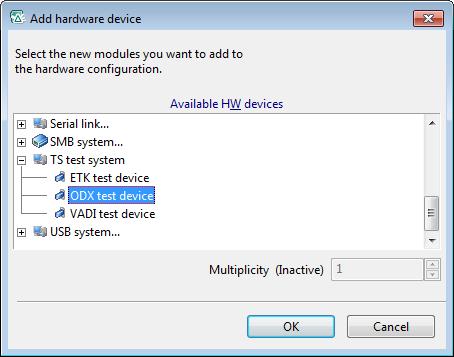 ODX-FLASH Tutorial ETAS In the TS-Testsystem folder select "ODX test device". Click OK.