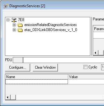 t of the figure) in a user view window (e.g. DiagnosticServices): To configure service display Select Options Users Options Open from the INCA main menu.