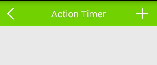 Tap to set the date of the desired action. Tap to set the time of the desired action.