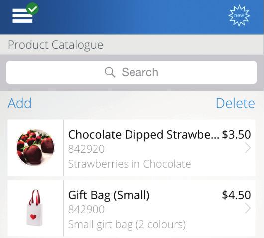 Managing Your Product Catalogue You can manage your commonly sold products and services within the Chase Mobile Checkout PLUS Mobile App by accessing your product catalogue.