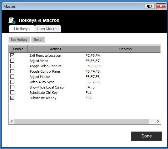 Hotkeys and Macros Hotkeys Hotkeys or keyboard shortcuts enable user to designate a specific key combination to trigger an action.