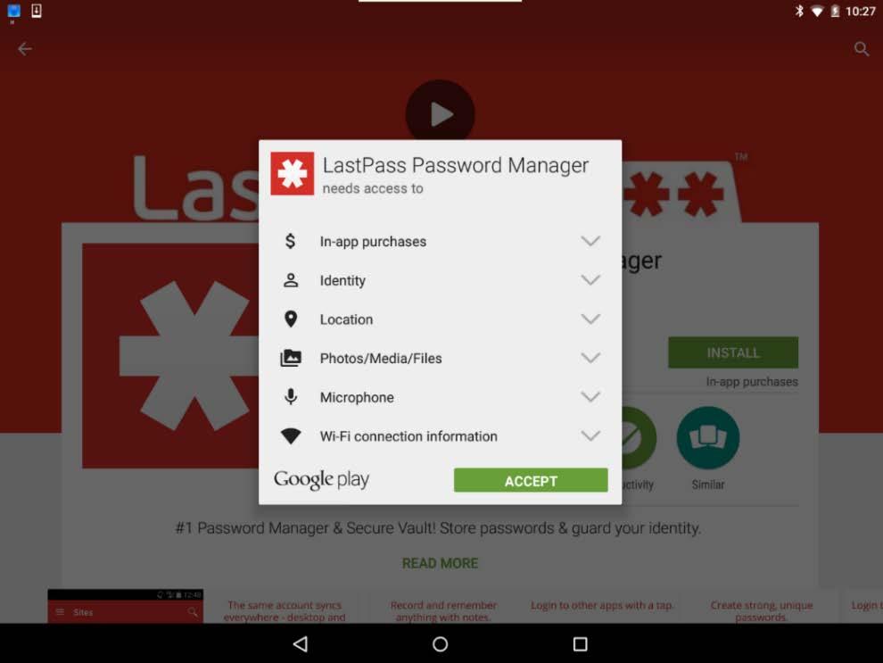 Touch the All Apps icon. b. Touch and hold LastPass icon (i.e., the app you just installed in the previous step.