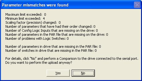 Troubleshooting tip If the following message appears Attempt selection of PC to Drive again Check if cable between PC and HPV 600, HPV 900, HPV 900 S2, or Quattro is properly connected Ensure HPV