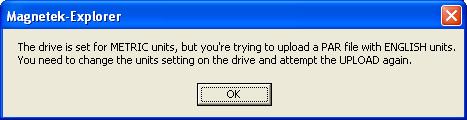 Troubleshooting tip If the following message appears Password protection on the drive must be disabled for parameters to be transferred to this drive PASSWORD LOCKOUT=disabled (U1)
