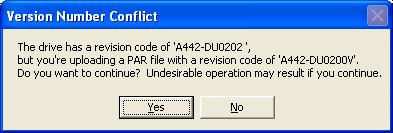 software revision is not the same between the drive and the parameter file If the transfer continues, only the identifiable parameters will be transferred Troubleshooting tip If the