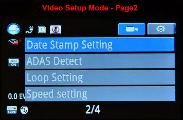 Date Stamp You can select to have the Date & Time stamped into the video.