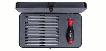 Slotted/ Phillips/ Pozidriv/ TORX / hex/ ball end hex. Set in a rigid box for professional applications. Series 00623 281 B11 1 284 4.0-6.0 5.5-6.