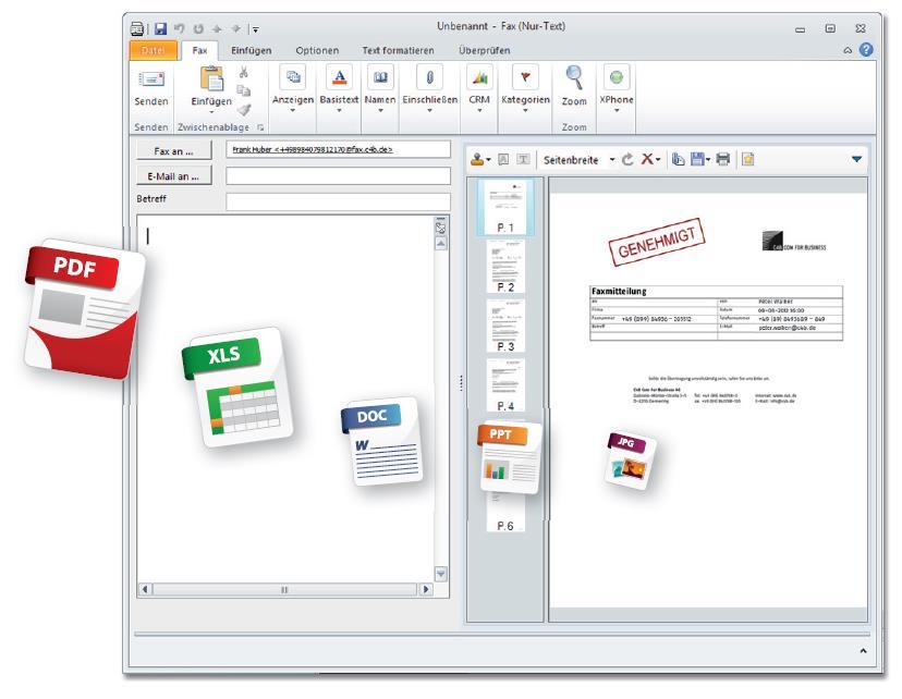 SEND AND RECEIVE FAXES ON PC Integration in Office/Outlook Mail2Fax