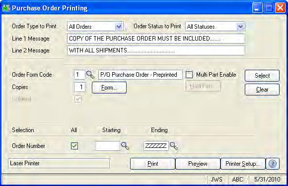 ... LESSON 14 - CUSTOMIZING FORMS... NOTE This feature is available only if the applicable graphical forms check box is selected on the Forms tab in the module's setup Options window.