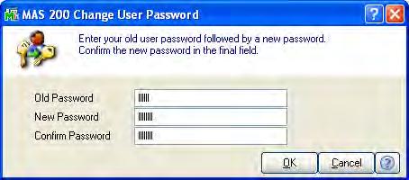 ...... Chapter 4 Learning Common Procedures Lesson 3 - Changing a User Password User passwords can be changed for any user currently logged onto the system.