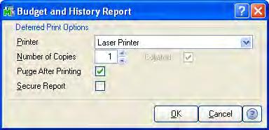 ... LESSON 12 - PRINTING REPORTS, LISTINGS, OR FORMS... 3 In the Deferred Print Options dialog box, at the Number of Copies field, type the number of copies to print.