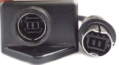 Female connector on the adapter box. See Fig.