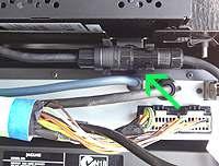 . Locate Data cable thick black) connecting CD Changer to Amplifier. See Fig. 14 Fig. 16 1 Fig. 14 3.