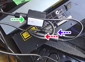 16b1 6b) and route the other end of the audio cable to a location on or near the dash, armrest etc. within 16 ft.