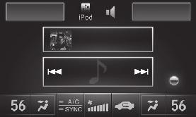 Rotate to view tracks in the upper display, and press to select a track. ipod display HDD display 3. Select a search type (artist, album, track, etc.