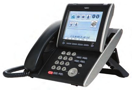 The NEC UNIVERGE family of IP and digital terminals moves the standard desktop phone to the next level through its large feature set and modular design.