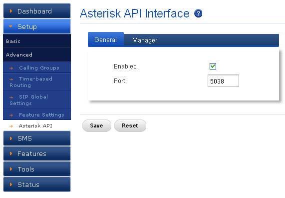 Asterisk API Interface- Manager Figure 24: Asterisk API Interface Figure 25: Asterisk API Interface-Manager Manager Name Manager Secret Deny