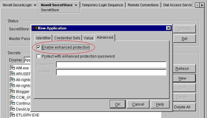 Using Enhanced Protection The Enhanced Protection feature provides additional security for users secrets. By default, a user s secrets have enhanced protection.