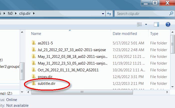 Configuring video tracks Figure 7-17: Creating subtitle.dir Verifying that filetypes.