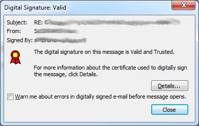 Digital Signatures The following guideline on how to use the digital signature and verify the authenticity of the sender provides examples of IATA email messages signed with a digital certificate