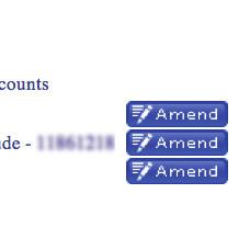 Groups To make changes to a group select Amend and from the drop-down menu select the changes required to the Account Group Please note that Account Groups cannot