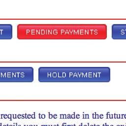 the Delete button shown below Please note that Pending payments cannot be amended To