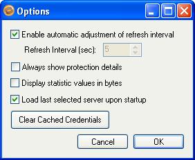 Changing Storage Mirroring Application Manager preferences To change display preferences for the Storage Mirroring Application Manager, select Tools, Options. The Options dialog box will appear.
