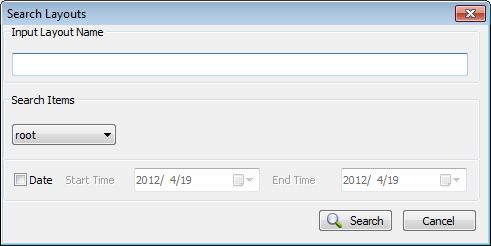 Figure 6.3-2 New Creates a new layout category folder. Delete Deletes the selected category folder. Rename Renames the selected category folder. Refresh Refreshes the category tree.