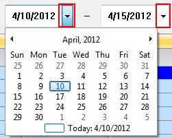 Figure 6.6-2 Schedule window The Schedule window is the main area for users to create schedules.