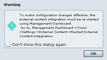 restart the application from the Cisco StadiumVision Director Management Dashboard.