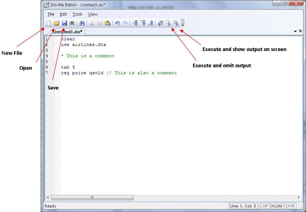 - Stata will save a record of your work in a text file. You can edit and print this record using MS Word or Wordpad.