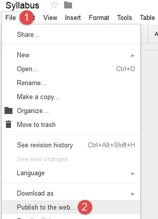 Once you have your document created, there is a setting you MUST enable before being able to embed your Google Document.