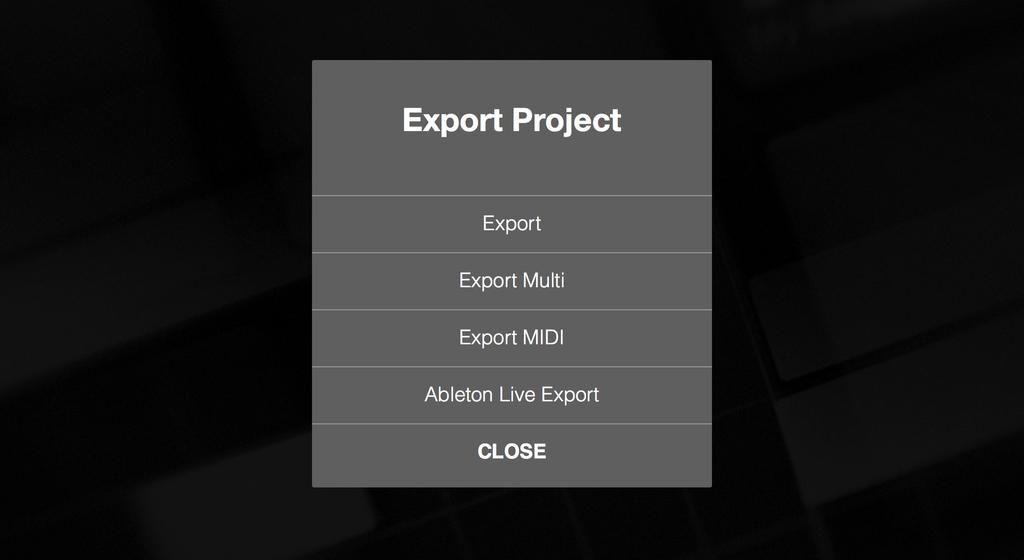 However if you want to work on your track further or migrate it to a DAW, Export Multi and Export MIDI will be very helpful.
