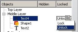 Locking and Hiding Objects Using the Object Browser 1.