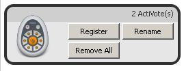 Device Registration Window 4. Click the Activote box.