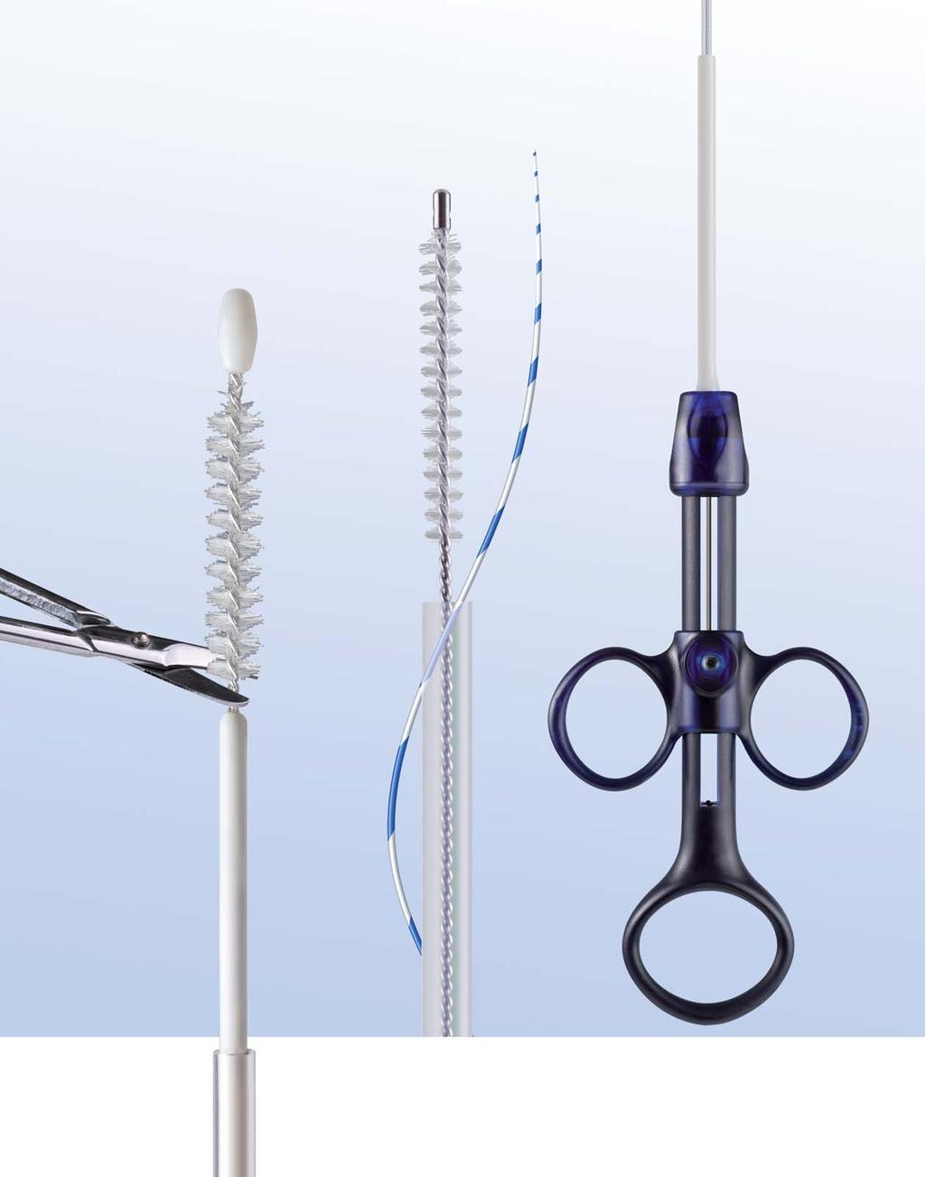 Cytology Brushes Single Use Cytology Brushes Brush with Ellipsoid Tip Effi cient Tube Closure to Secure Smear Yield Set Versions including Brush