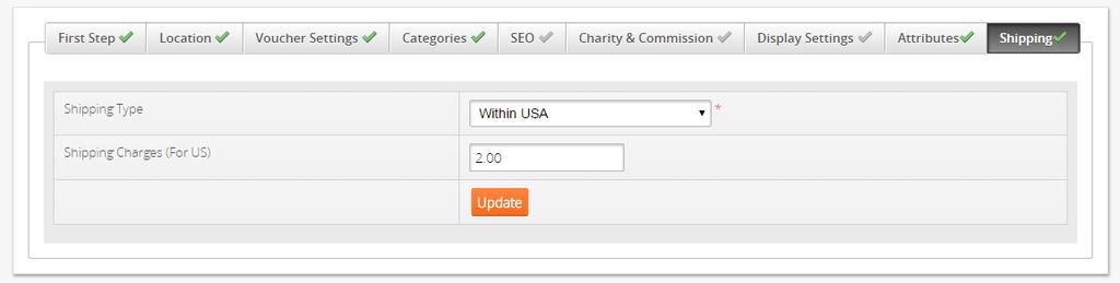 Ninth Step: Shipping Admin has to add Shipping type and charges for the product.
