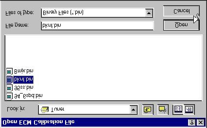 This will display the 'Open File' dialog box. Select the desired file and click the 'OK' button.