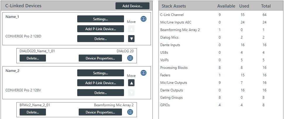 CONVERGE Pro 2 CONSOLE Stack - Offline 68 2. For the DIALOG 20 device you want to change, click Device Properties.