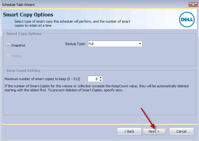 6. In the Provide User Account Information dialog, specify the user account that will run the scheduled task.
