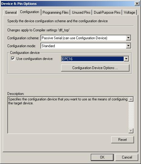 6. Device Configuration Options CF52006-2.1 Introduction Device configuration options can be set in the Device & Pin Options dialog box.