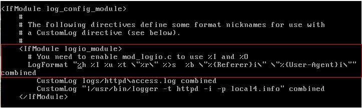 6. But in order to generate the desired logs we need to customize the Log format and replace the existing logs as shown below: 7.