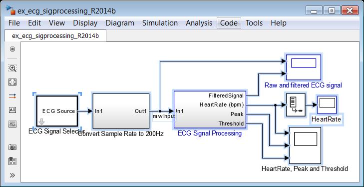 Smart Sensor for Heart Rate Monitoring Solution A Model-Based Design Workflow Executable specification & simulation: pre process, filter & detect ECG
