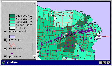 Page 24 of 37 ArcView GIS Kingston Part F Saving the Project 51.